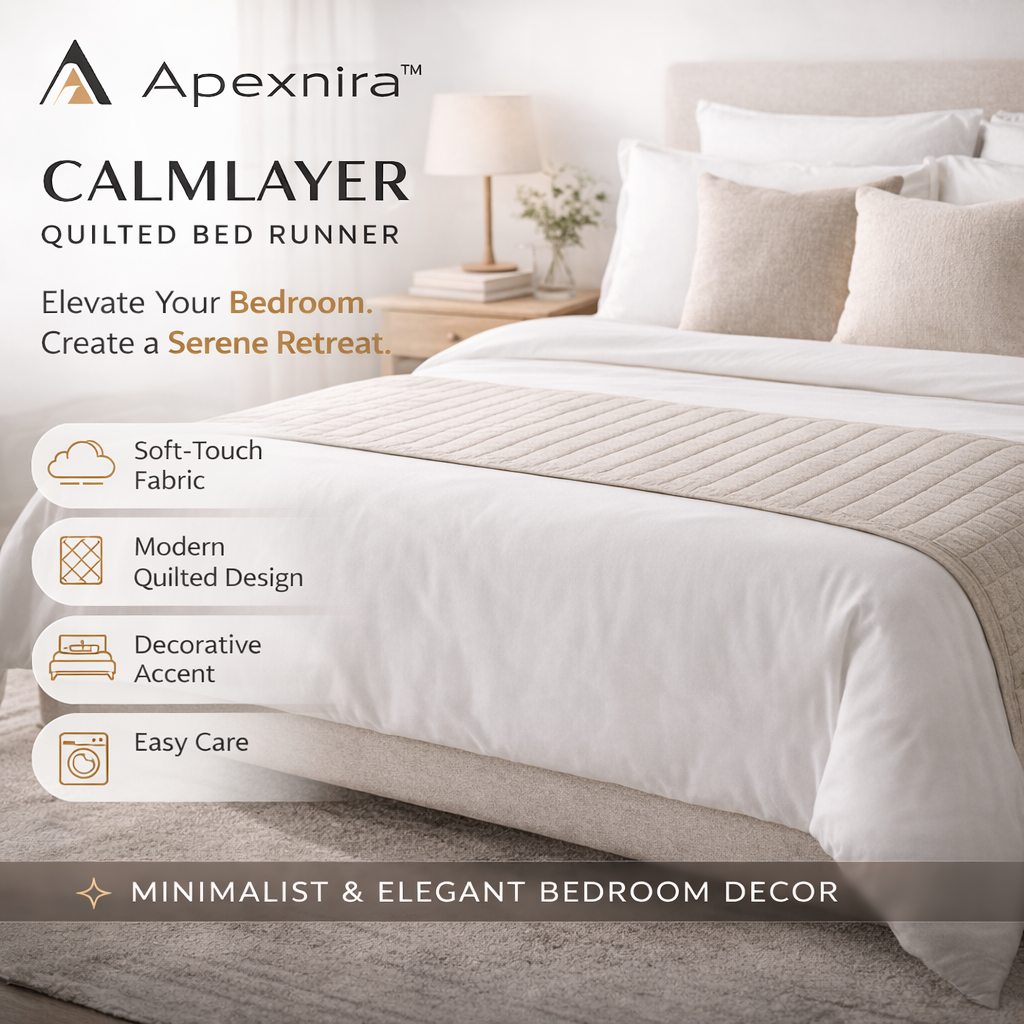 Apexnira™ CalmLayer Quilted Bed Runner