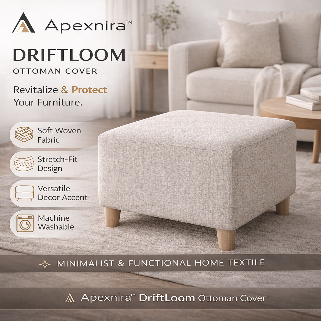 Apexnira™ DriftLoom Ottoman Cover